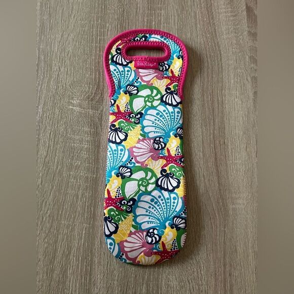 NWOT … LILLY PULITZER Multicolor Patterned Wine Carrier / Tote Bag - Picture 1 of 3